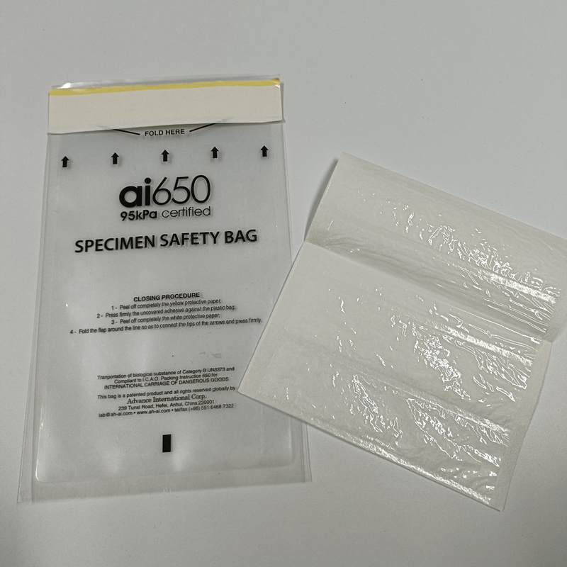 Τσάντες δειγμάτων με Ziplock εκτύπωσης λογότυπων AI650 95kpa την περάτωση με την πρόληψη για την απώλεια LDPE ετικετών του υλικού