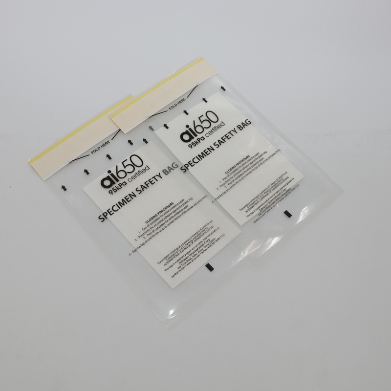 2 τσεπών ιατρικές τσάντες σφραγίδων 95kPa Biohazard PE παθολογικές για το εργαστήριο