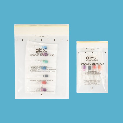 HealthGuard 95kPa Μεταφορικό μανίκι Προστατευτική φροντίδα για τα ιατρικά δείγματα σας με 4/7 Bay απορροφητικό τσέπη μανίκι