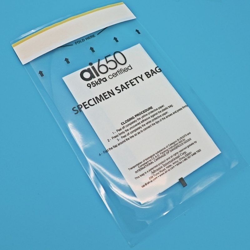 Σακούλες Συλλογής Δειγμάτων με Σφραγιζόμενο Κλείσιμο για τη Μεταφορά Δειγμάτων Αίματος και Εργαστηριακών Δειγμάτων