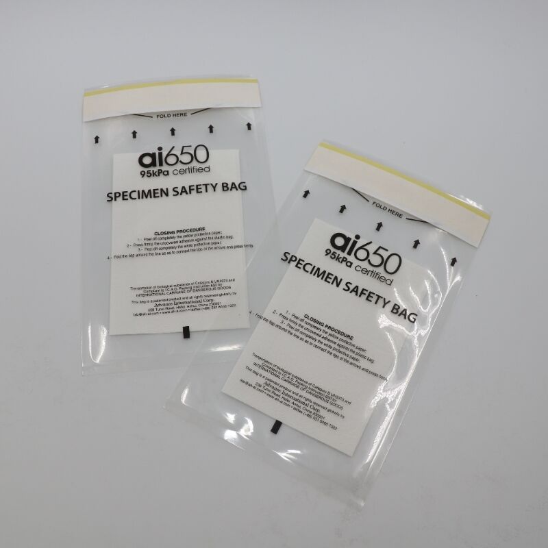 Laboratory Specimen Bags For Transport Leakproof Biohazard Compliant With Absorbent Layer For Blood Urine & Biological Samples Logistics