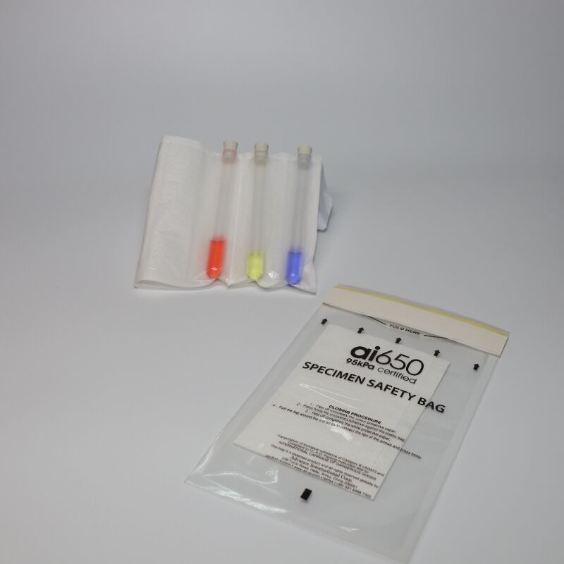 Specimen Transport Bag With Absorbent Pockets - Medical-Grade, 7-Slot Organizer Sleeve For Safe Sample Collection