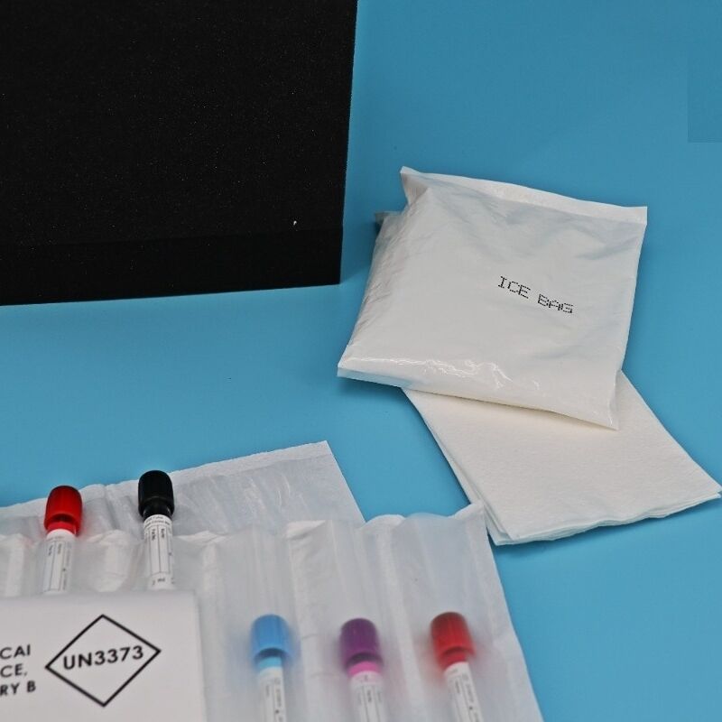 3x4 ίντσες απορροφητικά μανίκια για σακουλάκια 500ml για σακούλες δειγμάτων UN3373 4/6/7 θυρίδων απορροφητικά σακουλάκια για μεταφορά & αποθήκευση εργαστηριακών δειγμάτων AI650