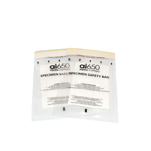 95 KPa Specimen Transport Bag UN3373 Certified Biohazard Specimen Bags With 6 Bay Absorbent Pouch For Safe Blood Specimen Collection Tube Transport