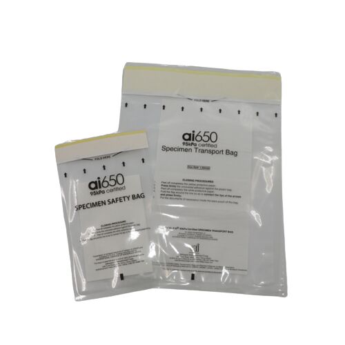 95kPa Specimen Collection Transport Kit Absorbent Pouch & Biohazard Bag For Secure Water Sample Shipping