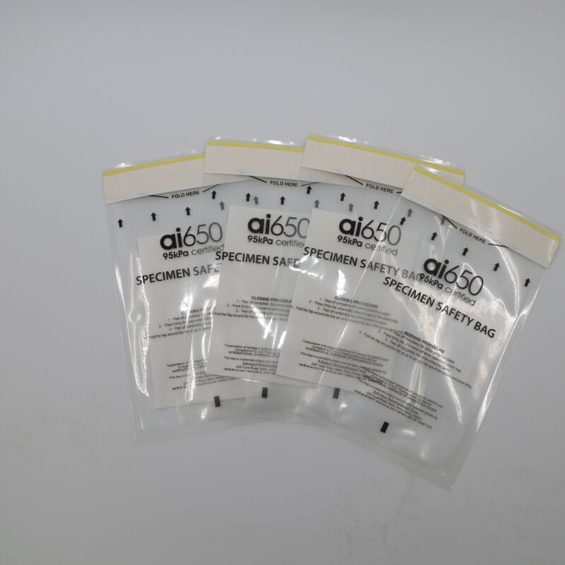 Biohazard Specimen Bag 95kPa Specimen Transport Bag, Medical Products for Safe Biohazard Bag Handling