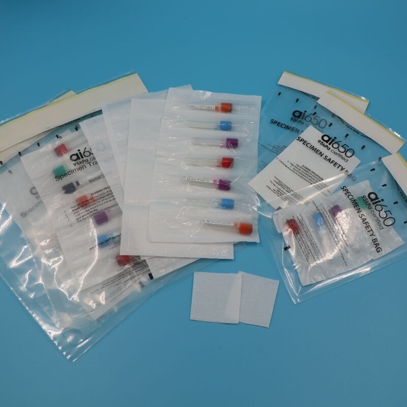 China Manufacturer OEM Absorbent Pocket Sleeve 4/7 Slotted For 95kPa Transport Bag, Medical Laboratory Pathology Pouch Pathobag, Qualified Biohazard Specimen Transport, Wholesale Lab Supplies